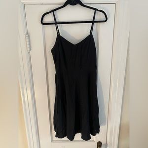Black Adjustable Strap Dress